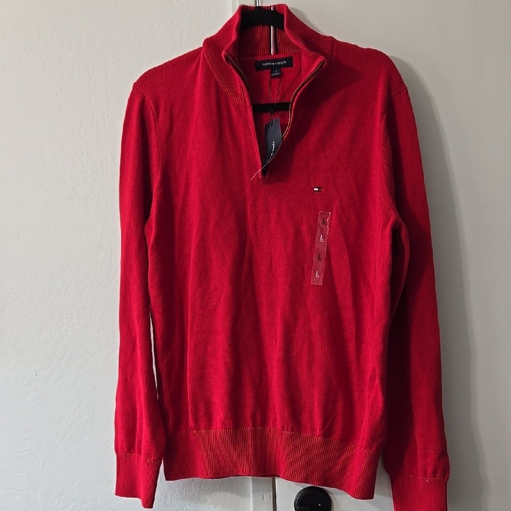 Tommy Hilfiger Men's Red Sweater